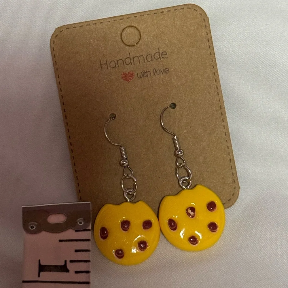 Handmade Chocolate Chip Cookies Earrings